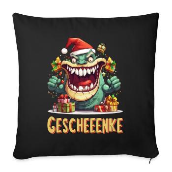 Christmas Gifts Monster Funny Humor Ugly - Sofa pillowcase 17,3'' x 17,3'' (45 x 45 cm) - black - Front