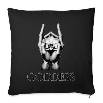 GODDESS (Untertitel) #054 - Sofakissenbezug 45 x 45 cm - Schwarz - Vorne