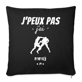 J peux pas j ai mma - Housse de coussin décorative 45 x 45 cm - noir - Devant