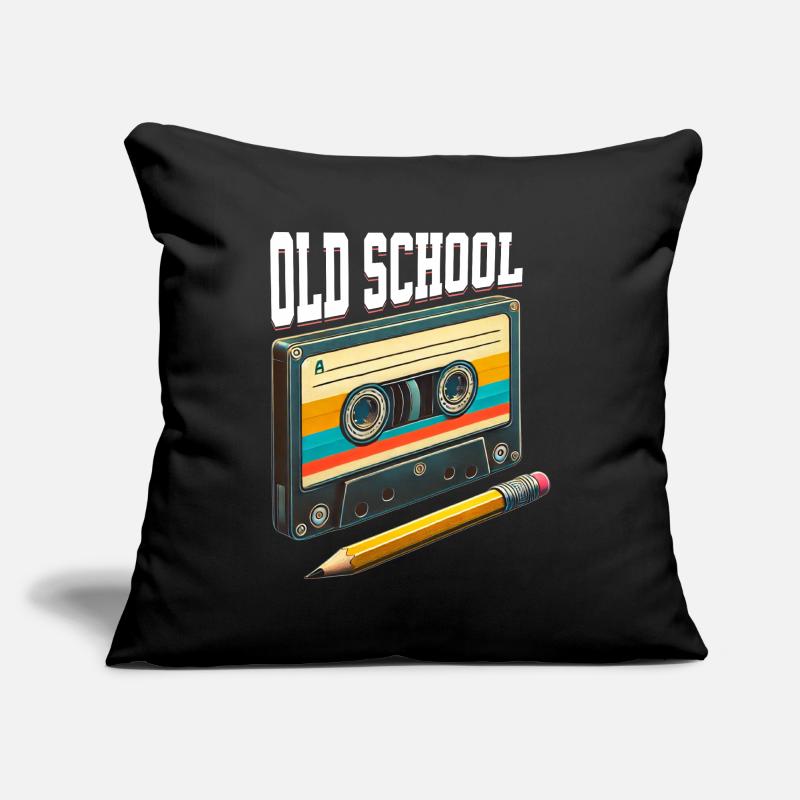 Cassette Old School Cassette Mixtape Sofa pillowcase 17,3'' x 17,3'' (45 x 45 cm)
