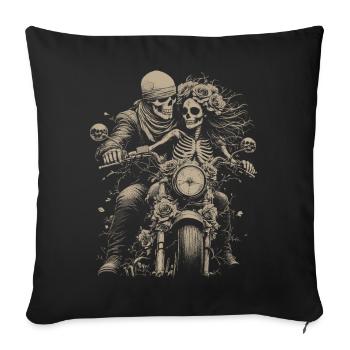 Biker Forever - Sofa pillowcase 17,3'' x 17,3'' (45 x 45 cm) - black - Front