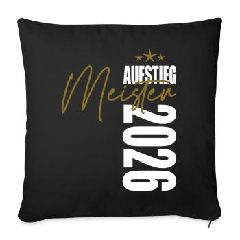 Champion 2026 - Housse de coussin décorative 45 x 45 cm - noir - Devant