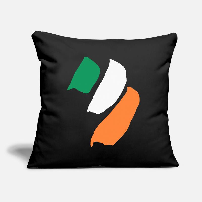 Drapeau de l’Irlande Housse de coussin décorative 45 x 45 cm