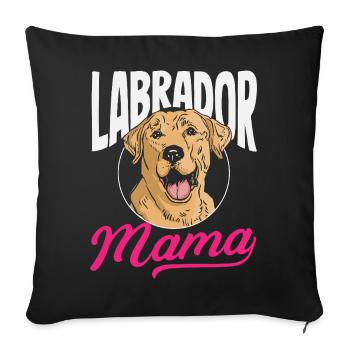 Astuces du Labrador - Housse de coussin décorative 45 x 45 cm - noir - Devant