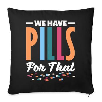 Pharmacist Pharmaceutical Technical - Sofa pillowcase 17,3'' x 17,3'' (45 x 45 cm) - black - Front