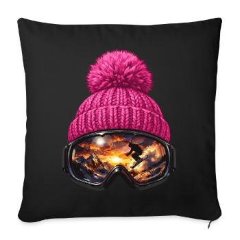 Apres Ski Funny Sayings Cute Party Gift - Sofa pillowcase 17,3'' x 17,3'' (45 x 45 cm) - black - Front