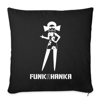 FUNK A HANKA - Sofa pillowcase 17,3'' x 17,3'' (45 x 45 cm) - black - Front