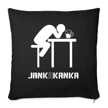JANKA A KANKA - Housse de coussin décorative 45 x 45 cm - noir - Devant