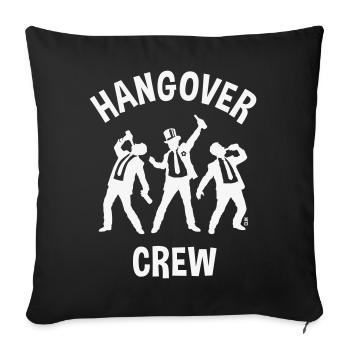 Hangover Crew (Bachelor Party Beer / W) - Sofa pillowcase 17,3'' x 17,3'' (45 x 45 cm) - black - Front