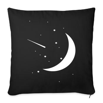  Night Sky - Sofa pillowcase 17,3'' x 17,3'' (45 x 45 cm) - black - Front