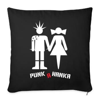 PUNK A HANKA - Sofakissenbezug 45 x 45 cm - Schwarz - Vorne
