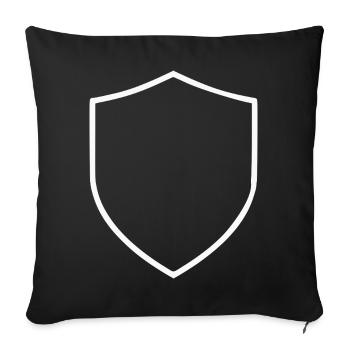 White Background Texture Template Personalize - Sofa pillowcase 17,3'' x 17,3'' (45 x 45 cm) - black - Front