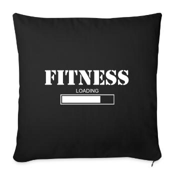 Fitness loading Outdoor Sport Gym - Sofa pillowcase 17,3'' x 17,3'' (45 x 45 cm) - black - Front