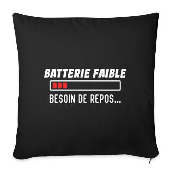 Humour Cadeau Geek Humour Geek Cadeau Gamer - Housse de coussin décorative 45 x 45 cm - noir - Devant