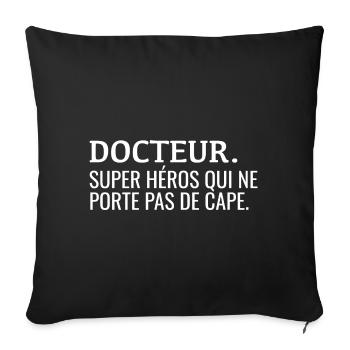 Doktor Definiton Humor - Sofakissenbezug 45 x 45 cm - Schwarz - Vorne