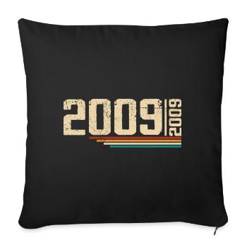 Vintage Anniversary 2009 Birthday Party 2009 - Sofa pillowcase 17,3'' x 17,3'' (45 x 45 cm) - black - Front