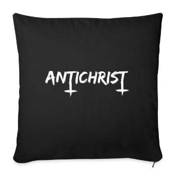 ANTICHRIST Superstar Occult Satan Paganisme Gothique - Housse de coussin décorative 45 x 45 cm - noir - Devant