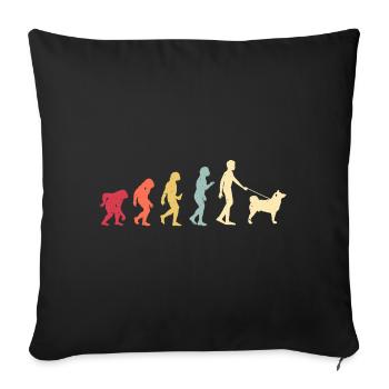 Akita - Sofa pillowcase 17,3'' x 17,3'' (45 x 45 cm) - black - Front
