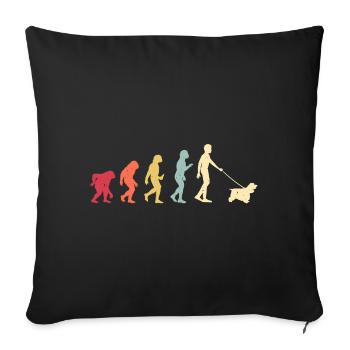 Cocker Spaniel - Housse de coussin décorative 45 x 45 cm - noir - Devant