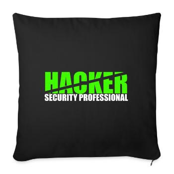 Hacker Security Professional - Sofakissenbezug 45 x 45 cm - Schwarz - Vorne