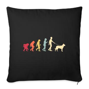 Beauceron Dog - Sofa pillowcase 17,3'' x 17,3'' (45 x 45 cm) - black - Front