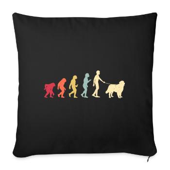 Berner Sennenhund - Sofakissenbezug 45 x 45 cm - Schwarz - Vorne