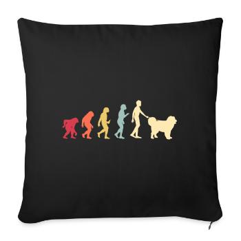 Caucasian Ovcharka Caucasian Shepherd Dog - Sofa pillowcase 17,3'' x 17,3'' (45 x 45 cm) - black - Front