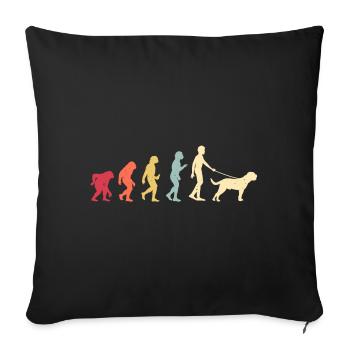 Dogue de Bordeaux - Housse de coussin décorative 45 x 45 cm - noir - Devant