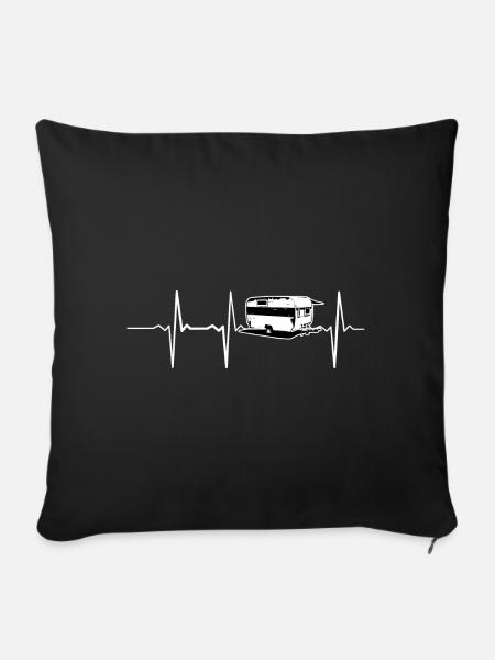 Camping Design - Sofakissenbezug 45 x 45 cm - Schwarz