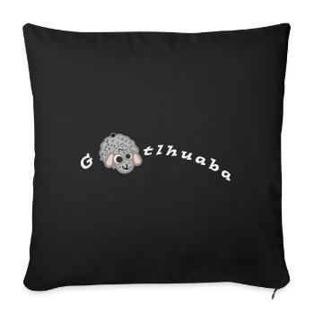 G-Schaf-tlhuaba - Sofakissenbezug 45 x 45 cm - Schwarz - Vorne