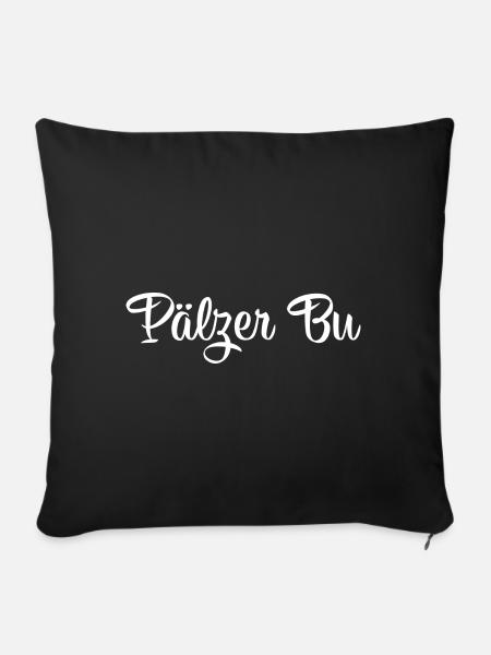 Pälzer bu Riesling Weinfest - Sofakissenbezug 45 x 45 cm - Schwarz
