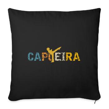 Capoeira - Sofa pillowcase 17,3'' x 17,3'' (45 x 45 cm) - black - Front