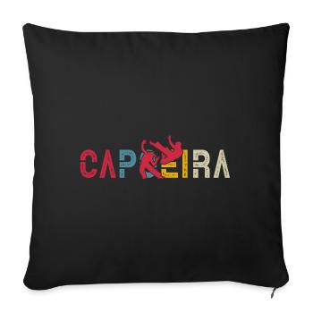 Capoeira - Sofa pillowcase 17,3'' x 17,3'' (45 x 45 cm) - black - Front