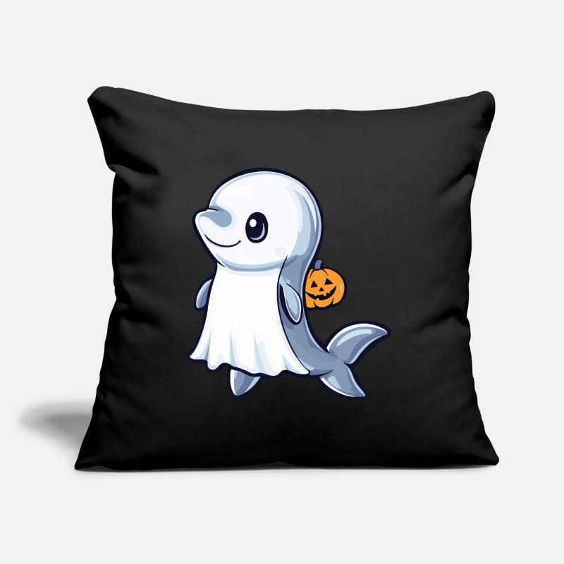 Delfin Halloween Comic Geist Sofakissenbezug 45 x 45 cm