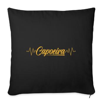 Capoeira - Sofa pillowcase 17,3'' x 17,3'' (45 x 45 cm) - black - Front