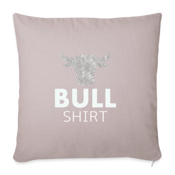 Chemise taureau - Housse de coussin décorative 45 x 45 cm - taupe clair - Devant
