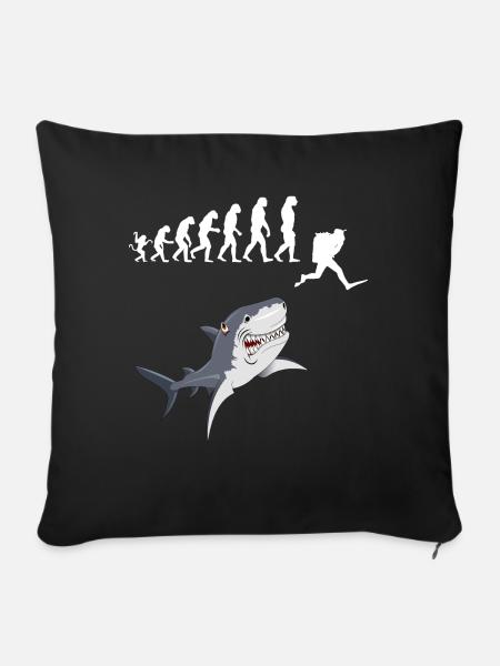 SCUBA EVOLUTION - Sofakissenbezug 45 x 45 cm - Schwarz
