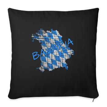 Bavaria Bayern - Sofakissenbezug 45 x 45 cm - Schwarz - Vorne