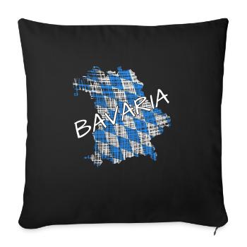 Bavaria Bayern - Sofakissenbezug 45 x 45 cm - Schwarz - Vorne