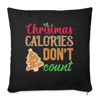 Cadeaux de Noël Noël - Housse de coussin décorative 45 x 45 cm - noir - Devant