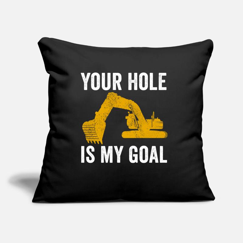 Excavator Driver Construction Worker Excavator Sofa pillowcase 17,3'' x 17,3'' (45 x 45 cm)