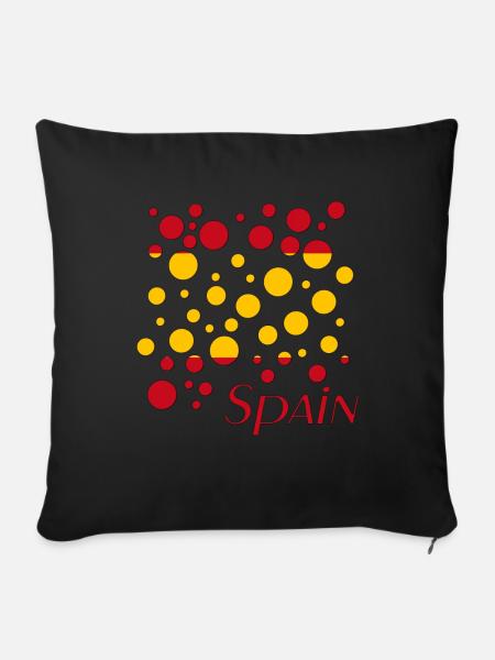 Spain - Sofakissenbezug 45 x 45 cm - Schwarz