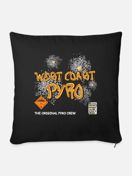 West Coast Pyro - Sofakissenbezug 45 x 45 cm - Schwarz