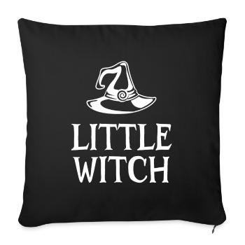 Little Witch - Sofa pillowcase 17,3'' x 17,3'' (45 x 45 cm) - black - Front