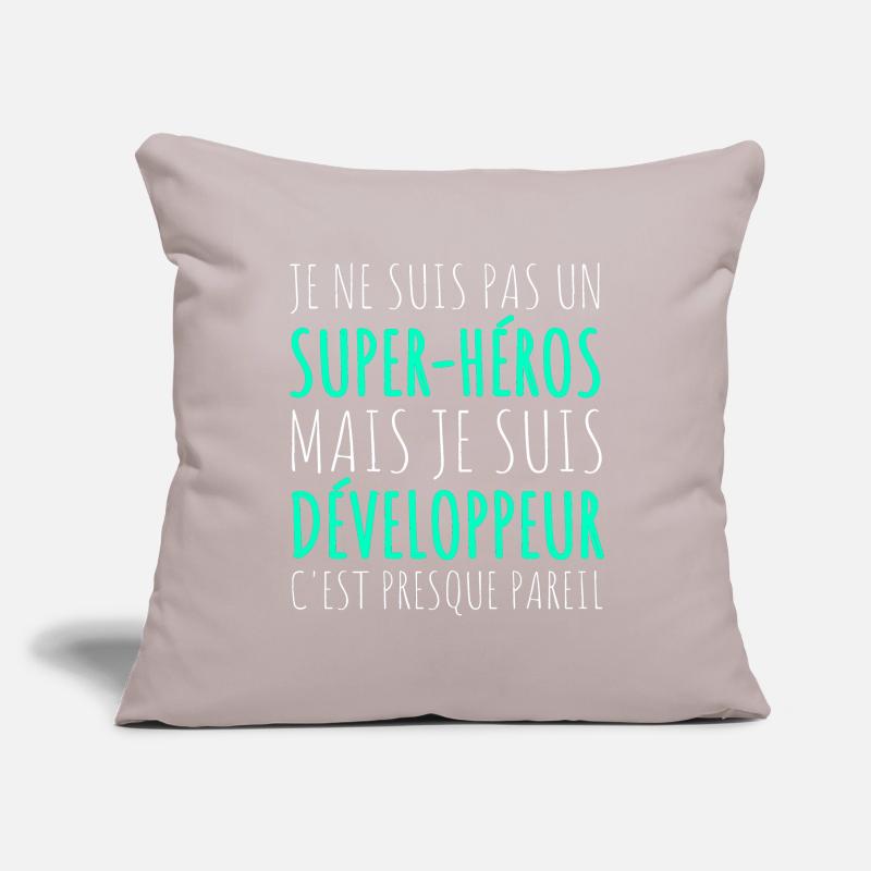 Humour Geek Cadeau Développeur Codeur Programmeur Housse de coussin décorative 45 x 45 cm
