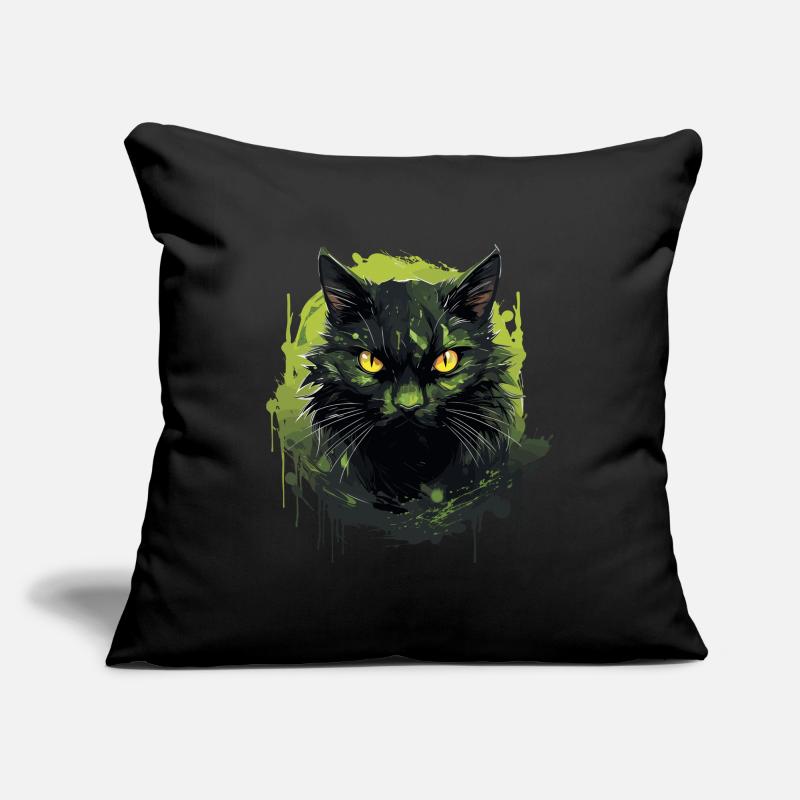 Design de chat cool Housse de coussin décorative 45 x 45 cm