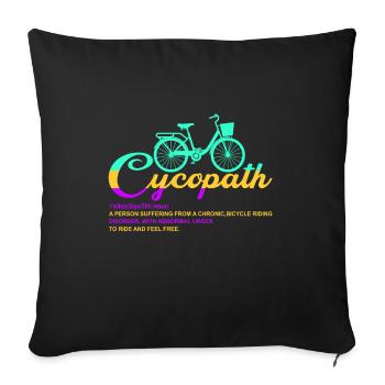 Cycopath Substantiv - Sofakissenbezug 45 x 45 cm - Schwarz - Vorne