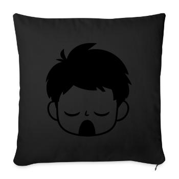 fatigue - Housse de coussin décorative 45 x 45 cm - noir - Devant