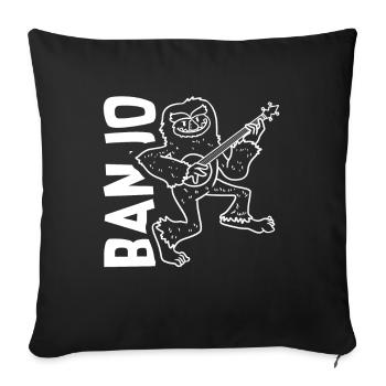 Banjo - Sofakissenbezug 45 x 45 cm - Schwarz - Vorne