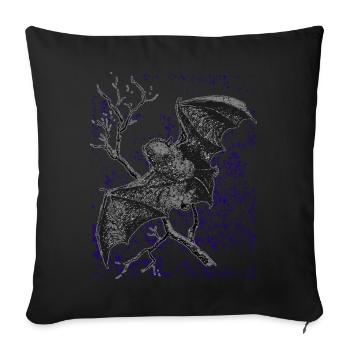 Fledermaus Vampir - Sofakissenbezug 45 x 45 cm - Schwarz - Vorne